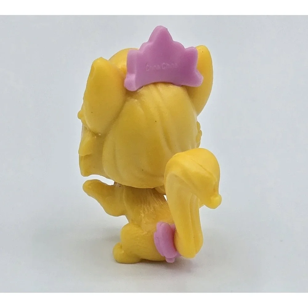 Disney Princess Palace Pets Tiara Kitty Kitten Yellow Cat Mini Figurine Play Toy